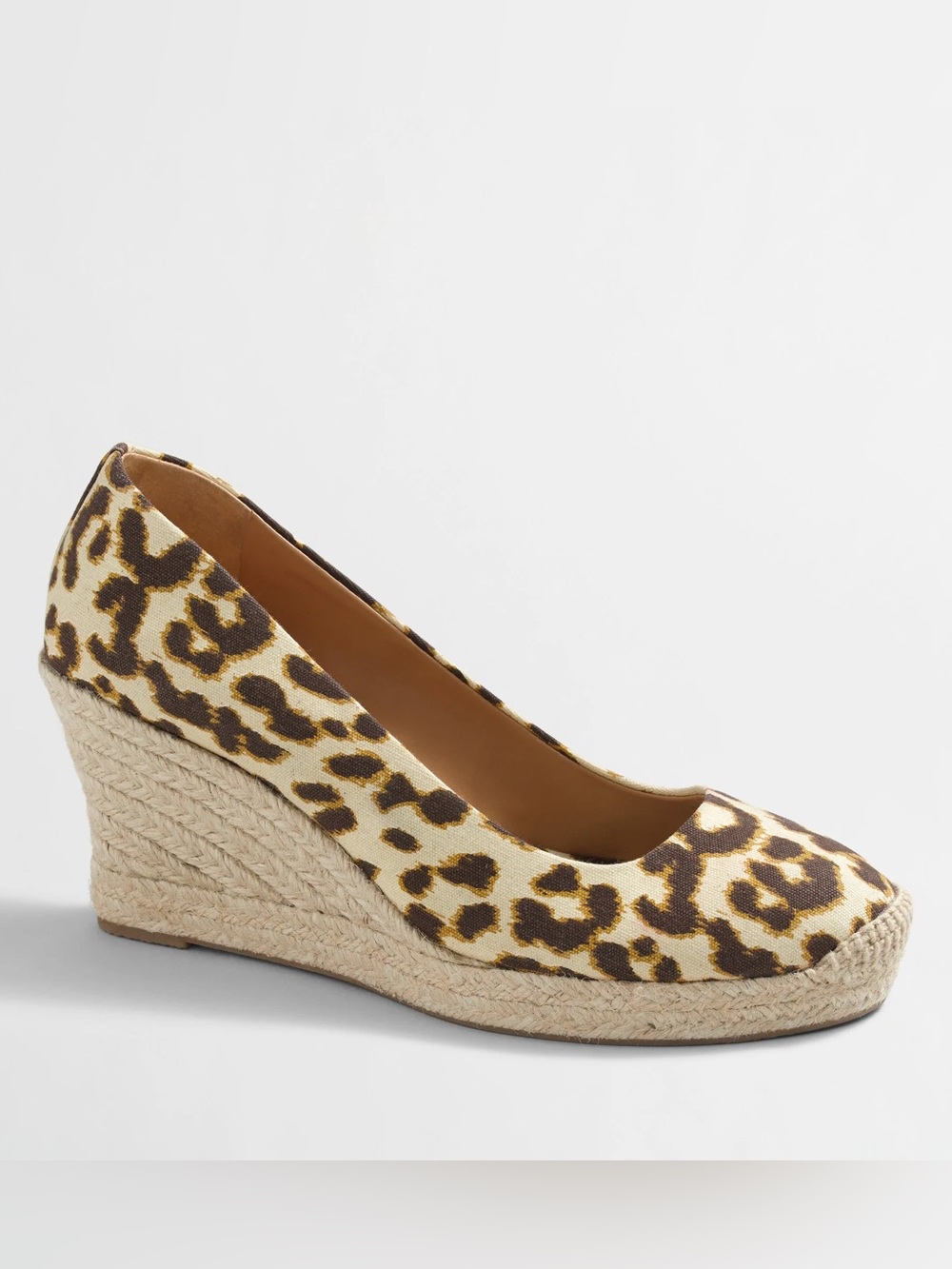 J Crew Factory Seville Leopard Espadrille Wedge Pumps Tan/Brown Women’s 7 - Picture 13 of 13
